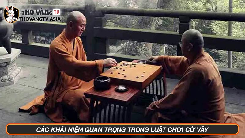 Luật chơi cờ vây và những khái niệm được đặt ra khi chơi cờ - Hình số 4 Các khái niệm quan trọng trong luật chơi cờ vây