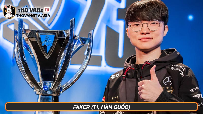 Top 10 siêu sao chơi League of Legends hay nhất thế giới 2025 - Hình số 12 Faker (T1, Hàn Quốc)