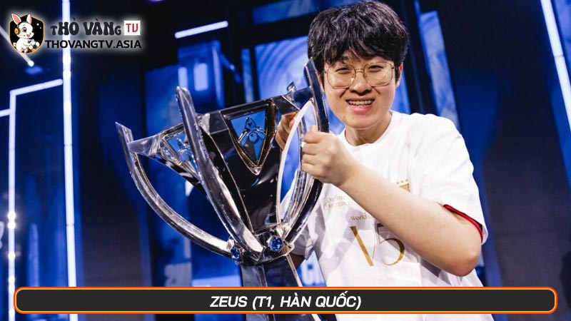 Top 10 siêu sao chơi League of Legends hay nhất thế giới 2025 - Hình số 15 Zeus (T1, Hàn Quốc)